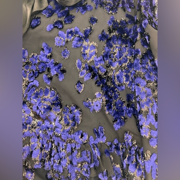 Alice + Olivia Moranne Ruffled Tiered Mini Dress in Midnight Blue NWT M Medium - Picture 7 of 12